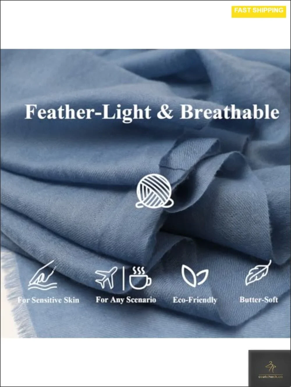 100% Cashmere Shawl Wrap Womens Featherlight Thin Sheer Scarf 75x30 Large